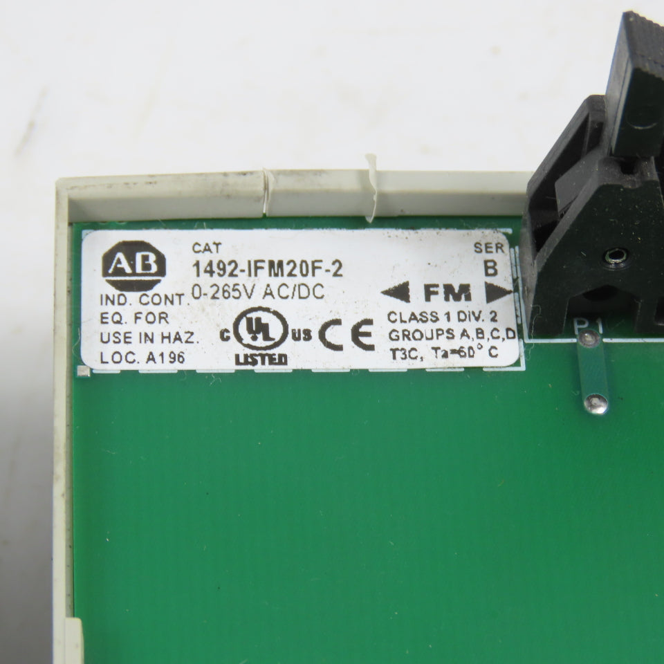 Allen Bradley 1492-IFM20F-2 Ser B 20 Point Feed Through Digital IFM Lot Of 2