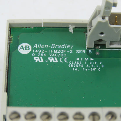Allen Bradley 1492-IFM20F-2 Ser B 20 Point Feed Through Digital IFM Lot Of 2