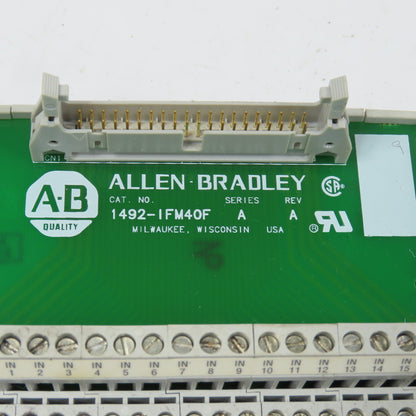 Allen Bradley 1492-IFM40F Ser A 40 Point Feed Through Digital IFM