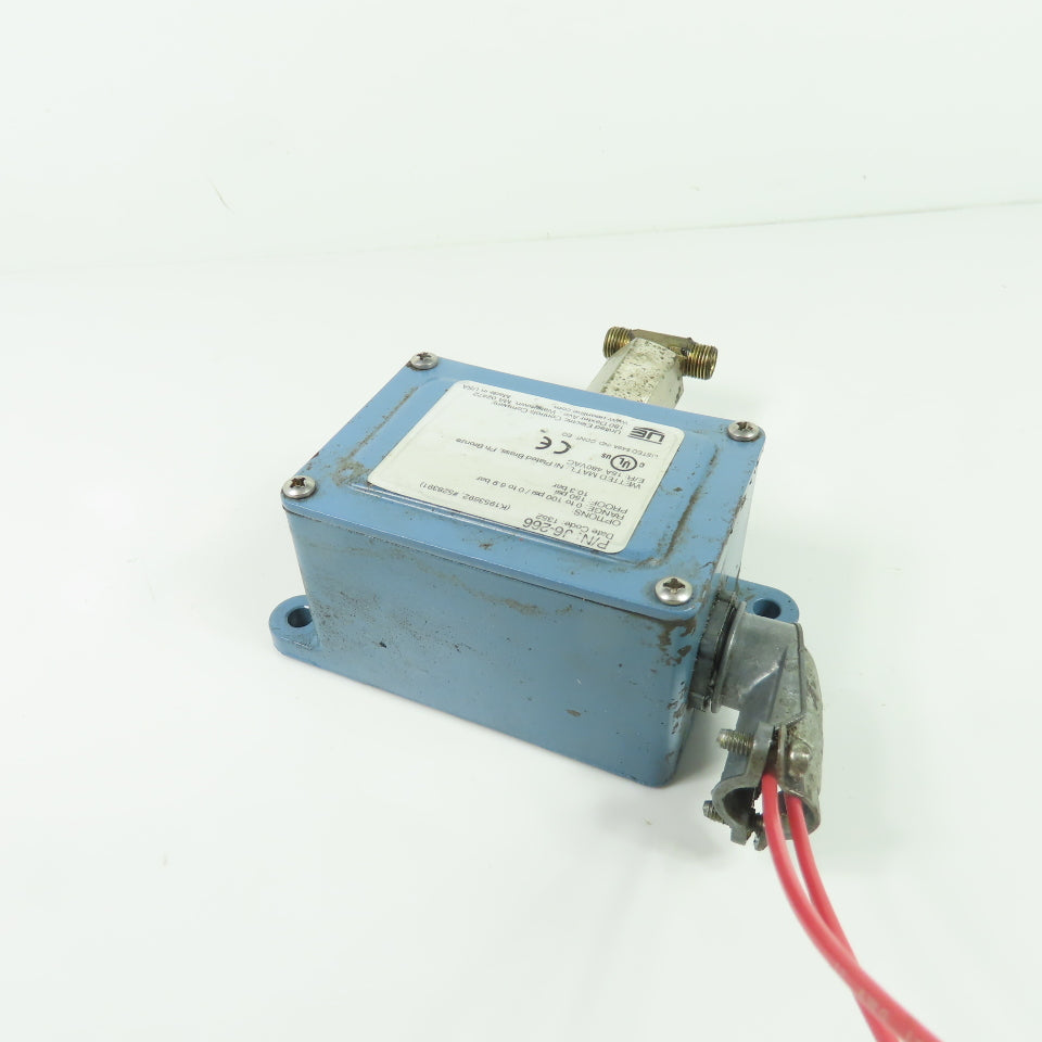 UE United Electric J6-266 Pressure Switch 15A 480VAC 0-100PSI Range 150PSI Proof