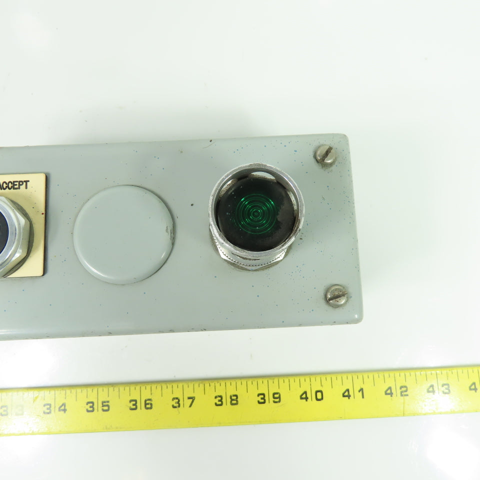 2-Pushbutton 3-Station Enclosure 8" x 2" x 2"