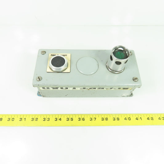 2-Pushbutton 3-Station Enclosure 8" x 2" x 2"