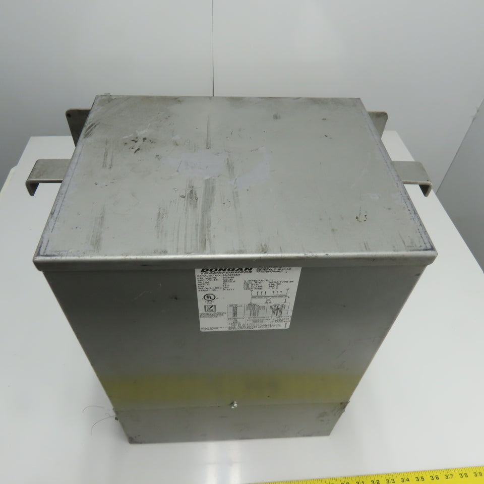 Dongan 85-1470SH 15KVA Transformer 240/480V Pri 120/240V Sec 1Ph Class 180