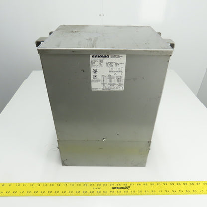 Dongan 85-1470SH 15KVA Transformer 240/480V Pri 120/240V Sec 1Ph Class 180