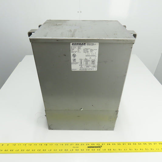 Dongan 85-1470SH 15KVA Transformer 240/480V Pri 120/240V Sec 1Ph Class 180