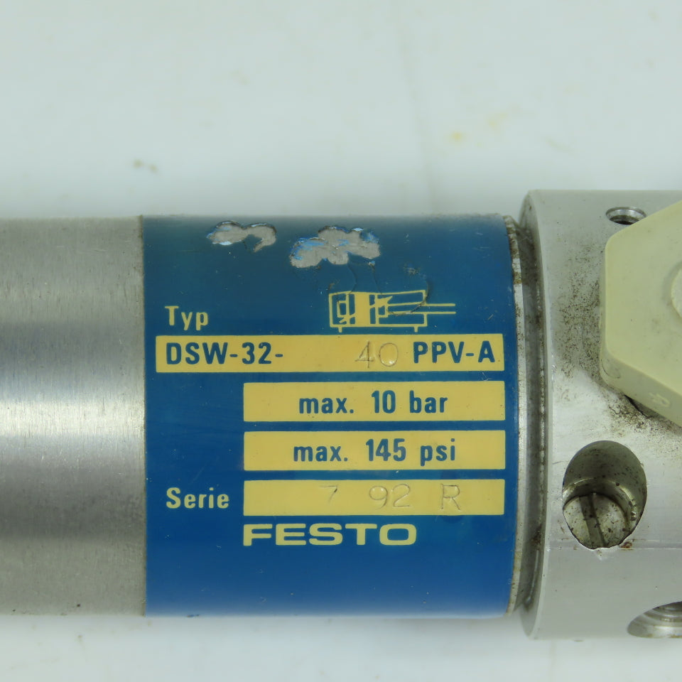 Festo DSW-32-40-PPV-A Double Acting Pneumatic Cylinder 32mm Bore 40mm Stroke