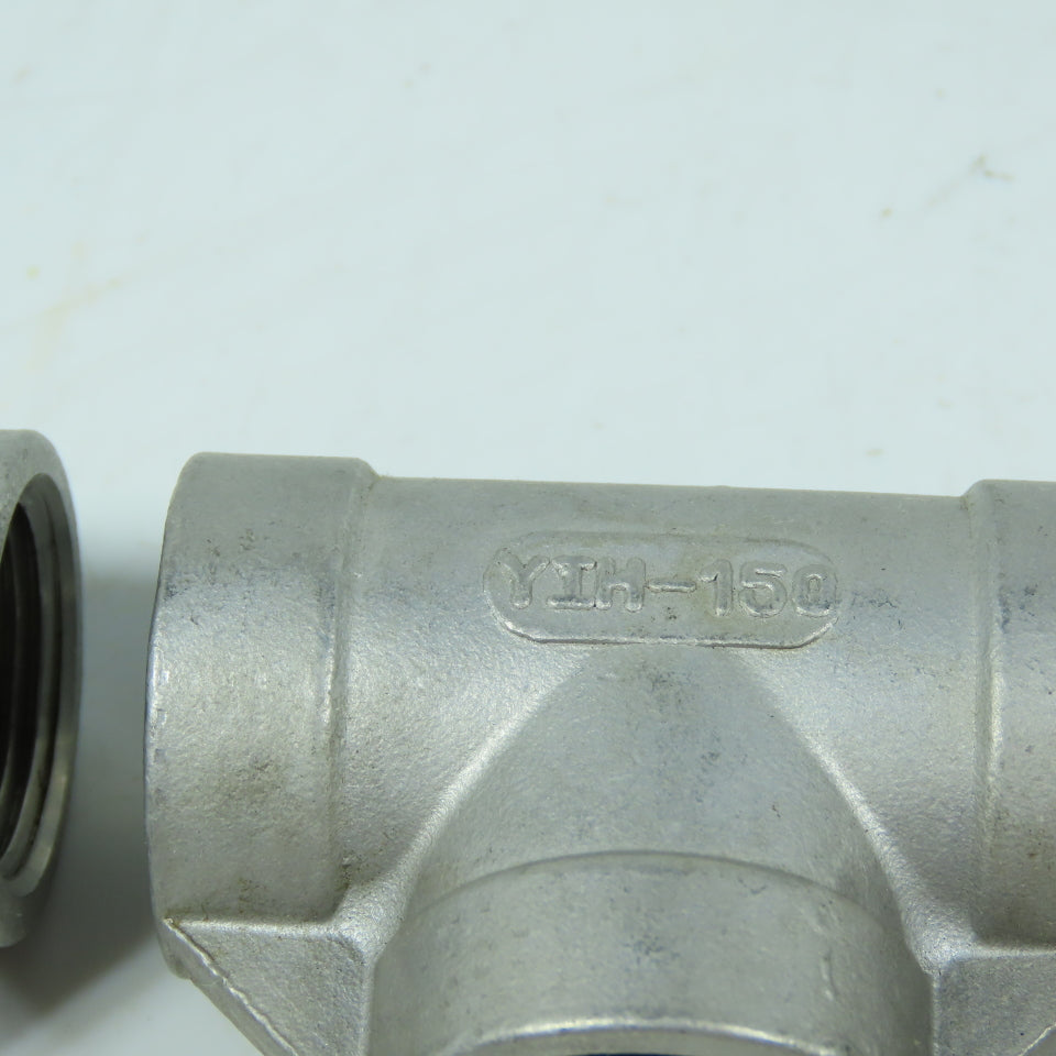 Stainless Steel Pipe Fittings 3/4" NPT (3) Tees (2) Rotary Unions 304SS Lot 5
