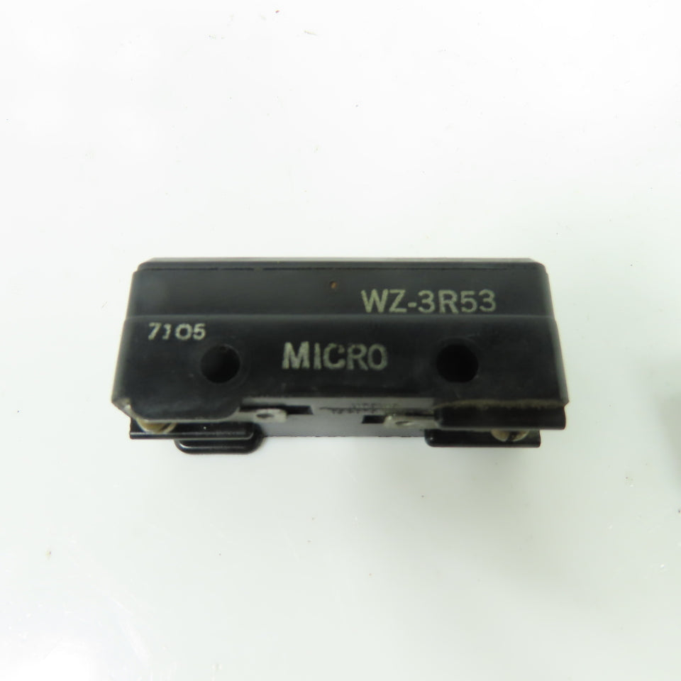 Honeywell Micro Switch WZ-3R53 Limit Switch 15A 125,250 Or 480VAC 1/4HP Lot Of 2