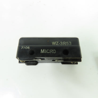 Honeywell Micro Switch WZ-3R53 Limit Switch 15A 125,250 Or 480VAC 1/4HP Lot Of 2