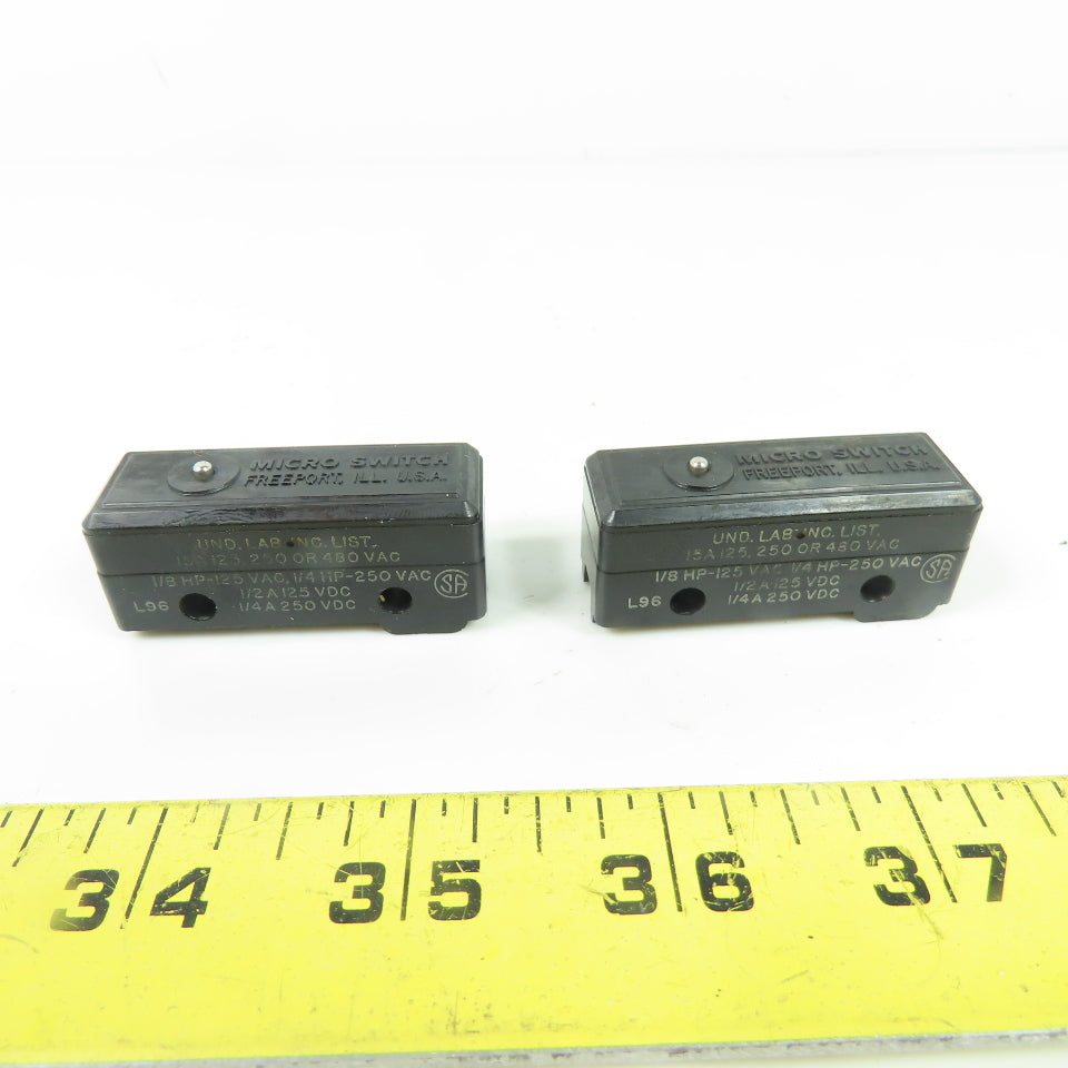 Honeywell Micro Switch WZ-3R53 Limit Switch 15A 125,250 Or 480VAC 1/4HP Lot Of 2