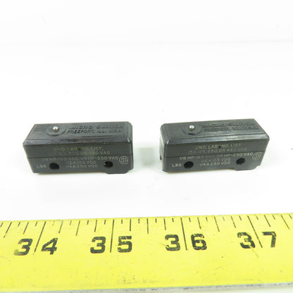 Honeywell Micro Switch WZ-3R53 Limit Switch 15A 125,250 Or 480VAC 1/4HP Lot Of 2