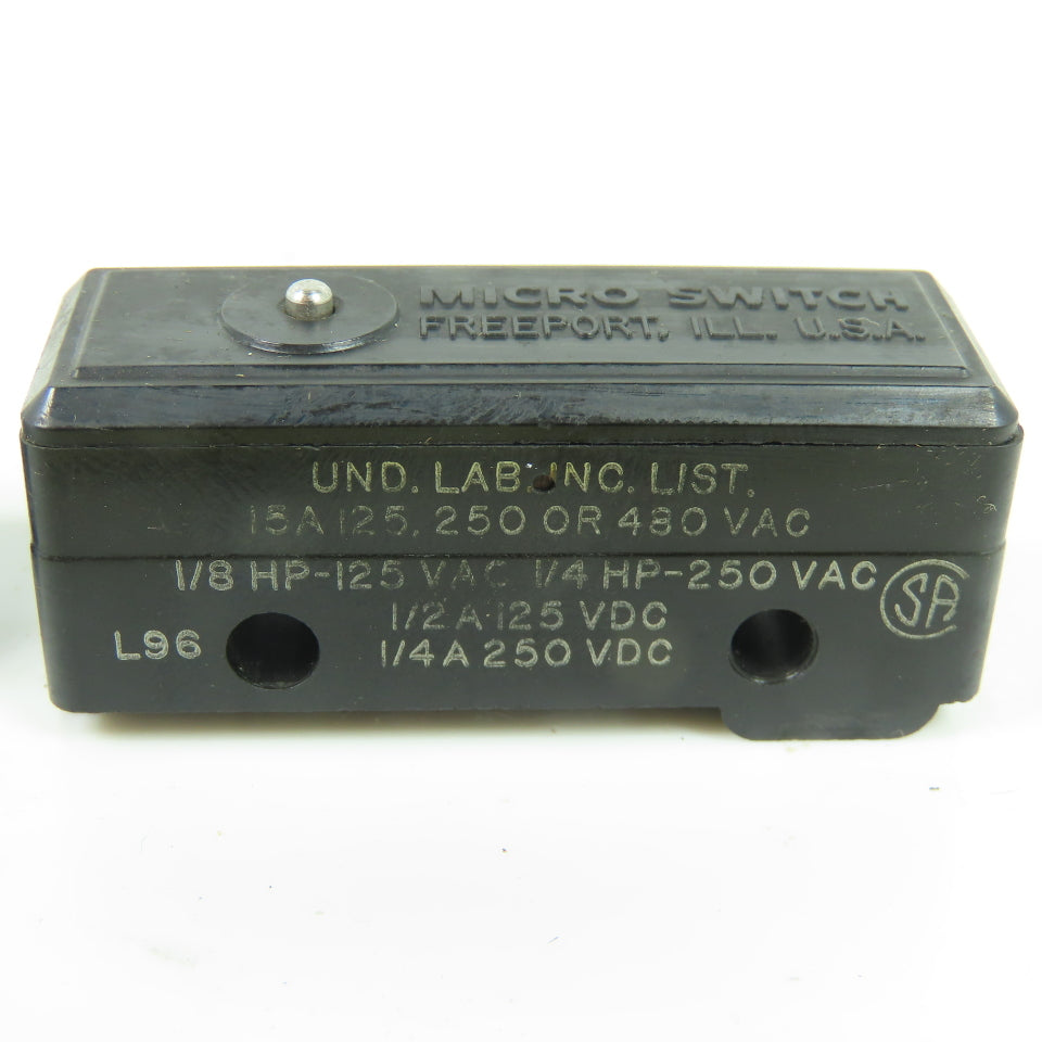 Honeywell Micro Switch WZ-3R53 Limit Switch 15A 125,250 Or 480VAC 1/4HP Lot Of 2