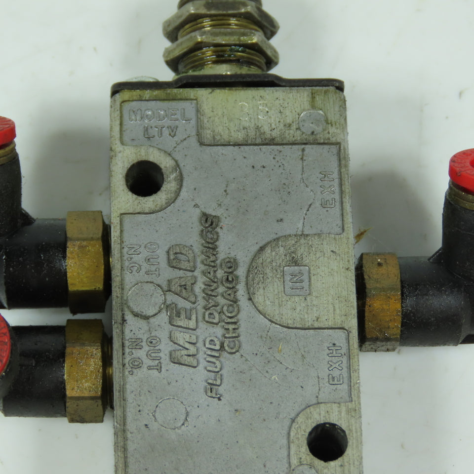 Mead LTV-35 LTV Series Pneumatic Toggle Valve 5-Way 2-Pos 1/8" NPT