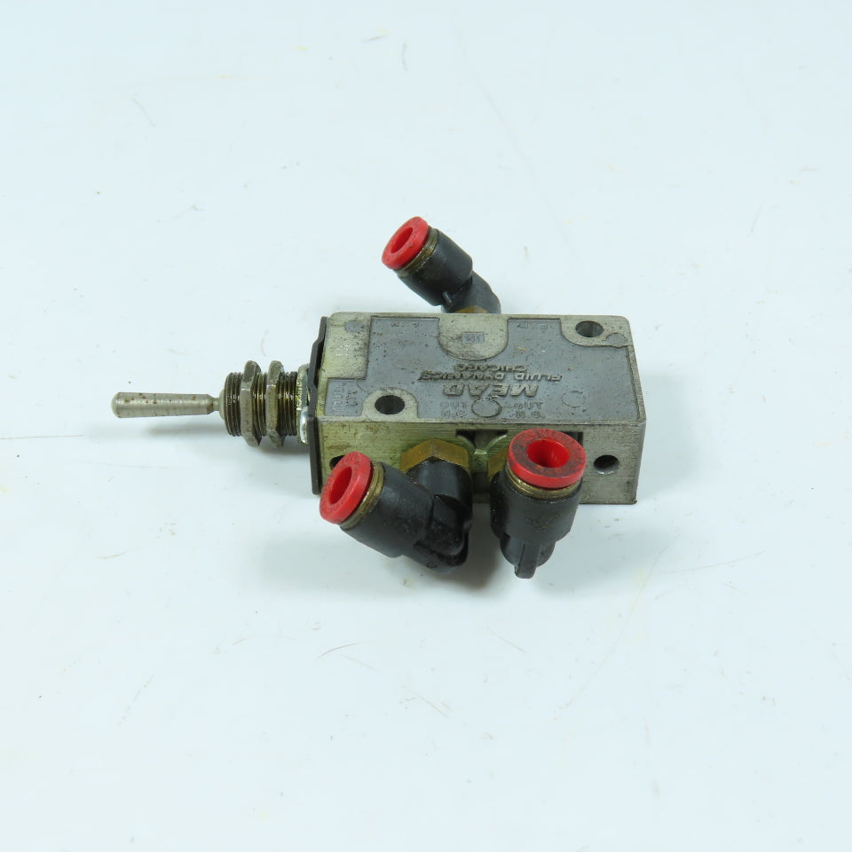 Mead LTV-35 LTV Series Pneumatic Toggle Valve 5-Way 2-Pos 1/8" NPT