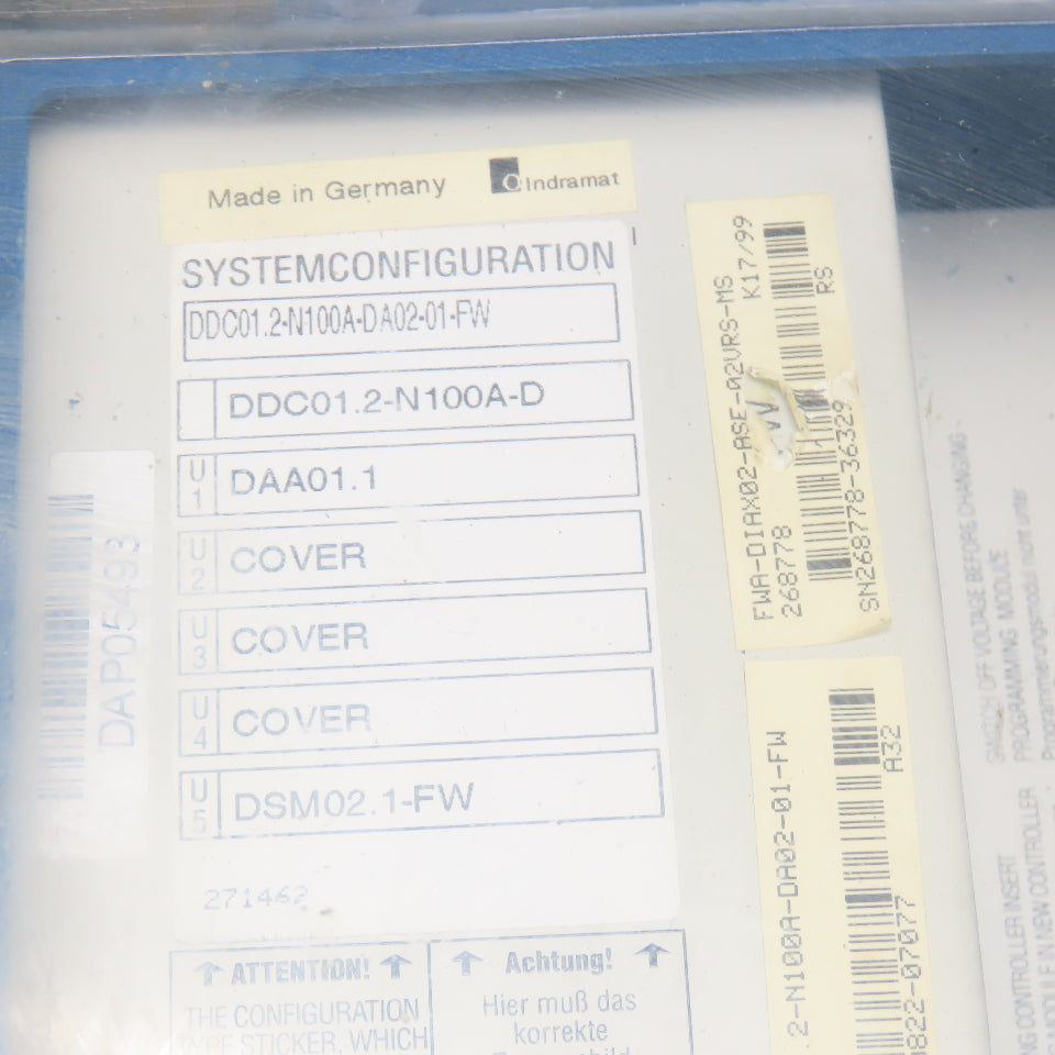 Indramat DDC01.2-N100A-DA02-01-FW Digital AC Controller
