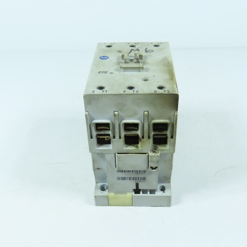 Allen-Bradley 100-C72*00 IEC Contactor 3-Pole 72A 600V Max 50HP @ 460V 120V Coil