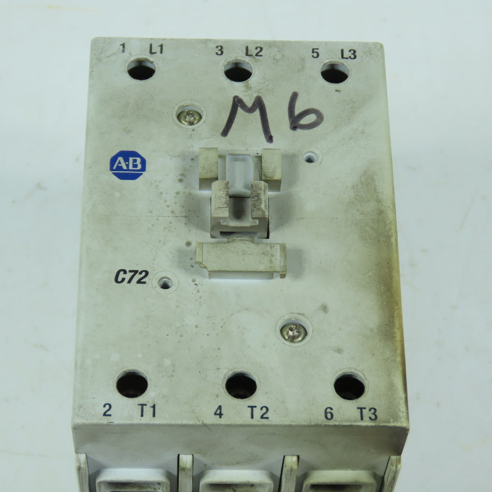 Allen-Bradley 100-C72*00 IEC Contactor 3-Pole 72A 600V Max 50HP @ 460V 120V Coil