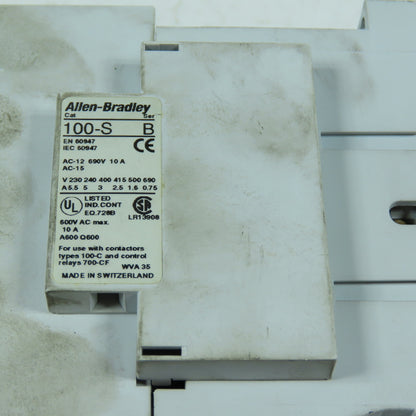 Allen-Bradley 100-C60*00 3-Pole Contactor 60A 120V Coil 40HP 460V