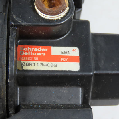 Schrader Bellows 06F11ACSB 06R113ACSB FRL Assembly 1/4" NPT 150PSI 06L11BDSB