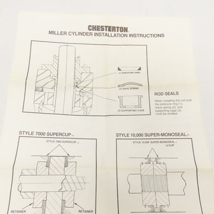 Chesterton 21207 3" Miller Rod Seal Kit
