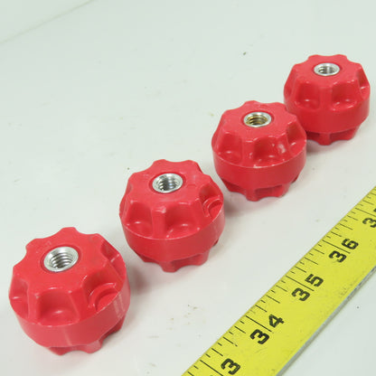 Electric Insulator Stand Off 1-3/8" Tall 1.73" OD 3/8"-16 Thread Lot Of 4