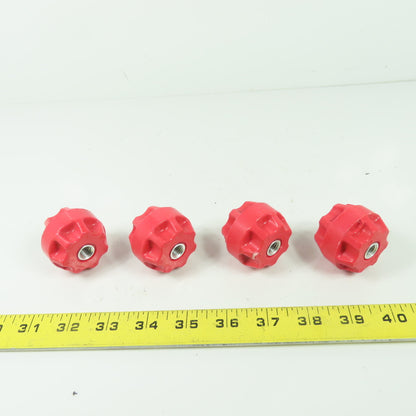 Electric Insulator Stand Off 1-3/8" Tall 1.73" OD 3/8"-16 Thread Lot Of 4