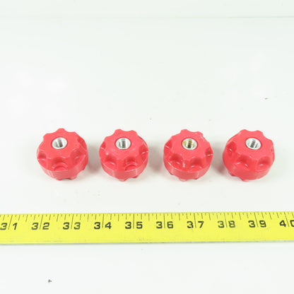 Electric Insulator Stand Off 1-3/8" Tall 1.73" OD 3/8"-16 Thread Lot Of 4