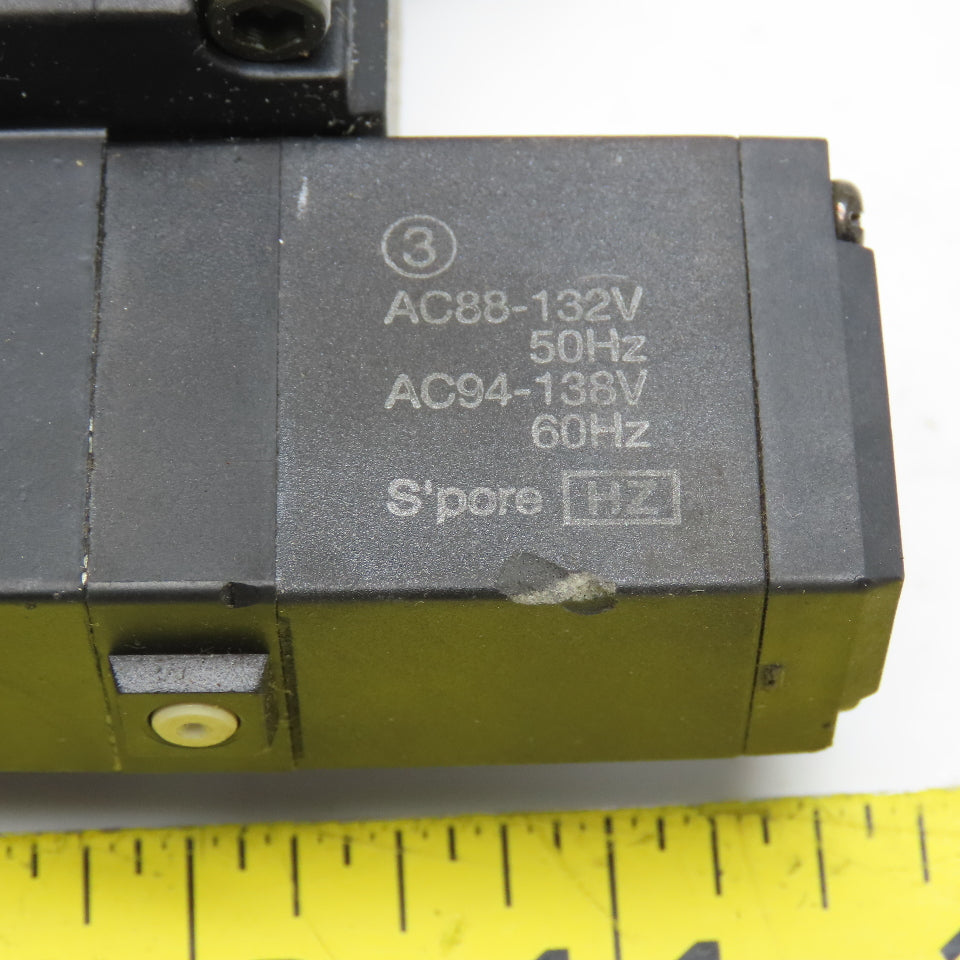 SMC NVFS5500-3FZ 5/3 Position Pneumatic Directional Valve 94-138V Coil
