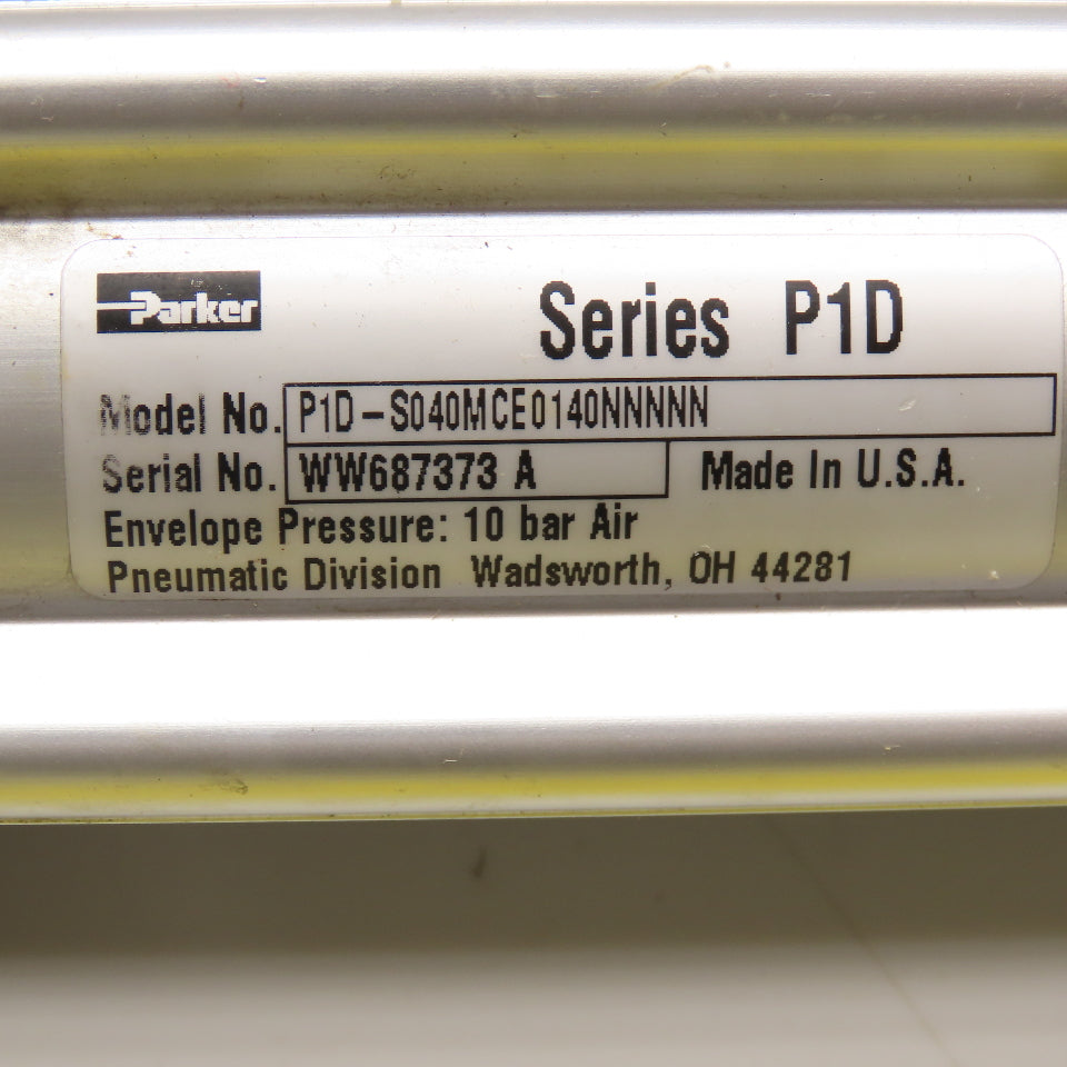 Parker P1D-S040MCE0140NNNNN 40mm Bore 140mm Stroke Double Acting Air Cylinder