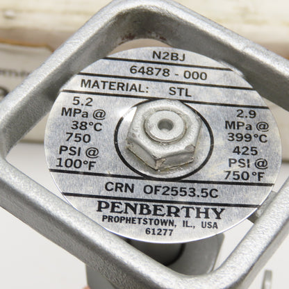 Penberthy N2BJ 64878-000 Glass Cock Gage Valve