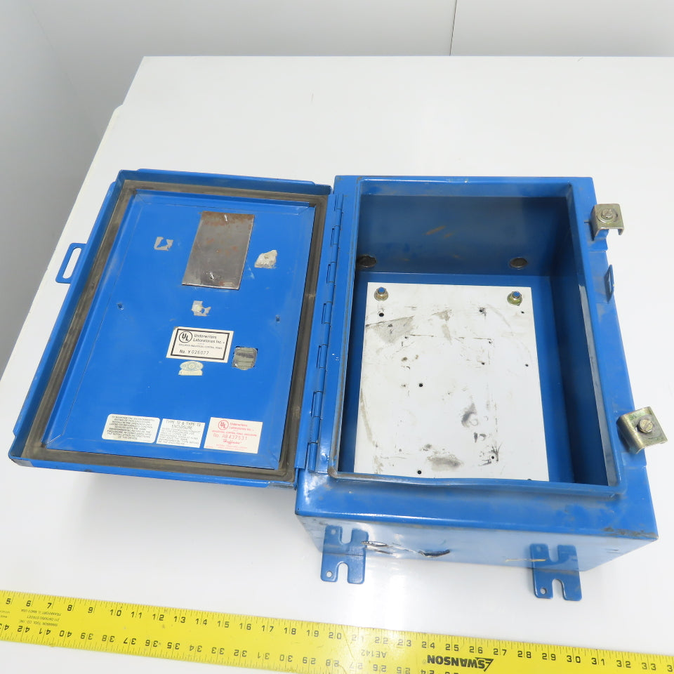 Hoffman AB437531 16" x 12" x 8" Electrical Enclosure W/ Backplate