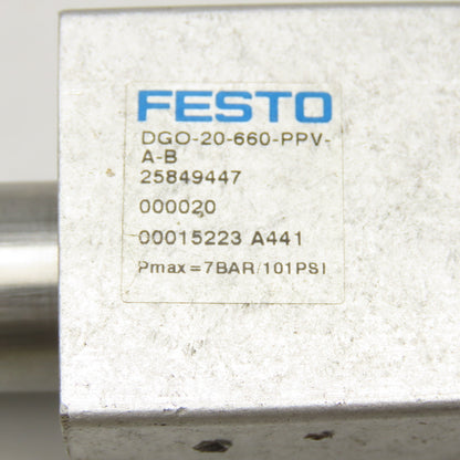 Festo DGO-20-660-PPV-A-B 25849447 Pneumatic Linear Drive 660mm Travel