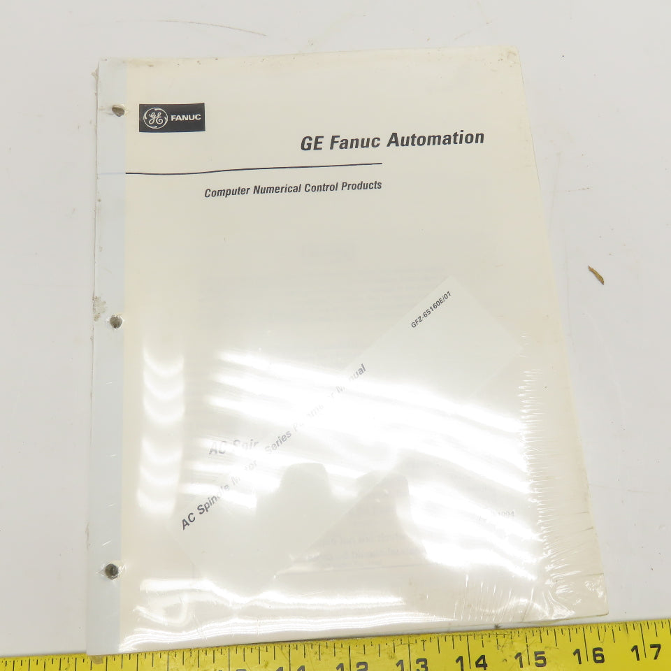 GE Fanuc GFZ-65160E/01 CNC Servo AC Spindle Motor a Series Parameter Manual