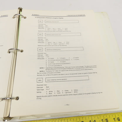 GE Fanuc GFZ-62560E/01 Series 15 Model B CNC Parameter Manual Binder