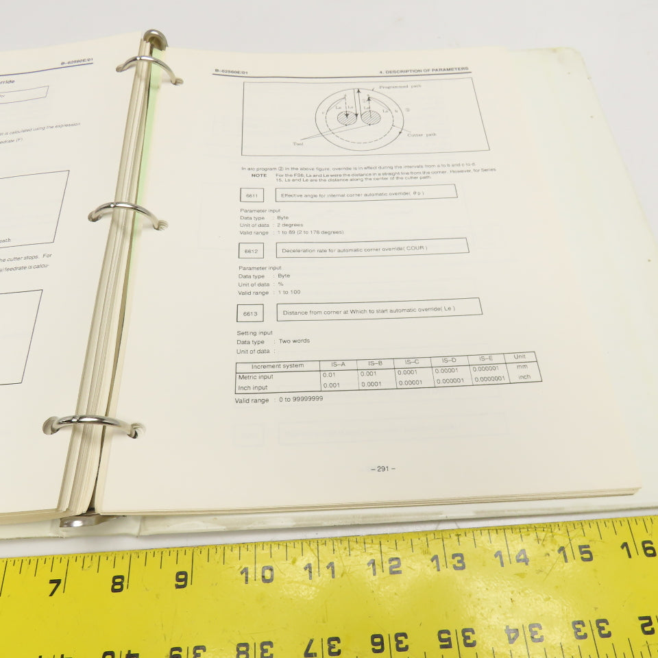 GE Fanuc GFZ-62560E/01 Series 15 Model B CNC Parameter Manual Binder