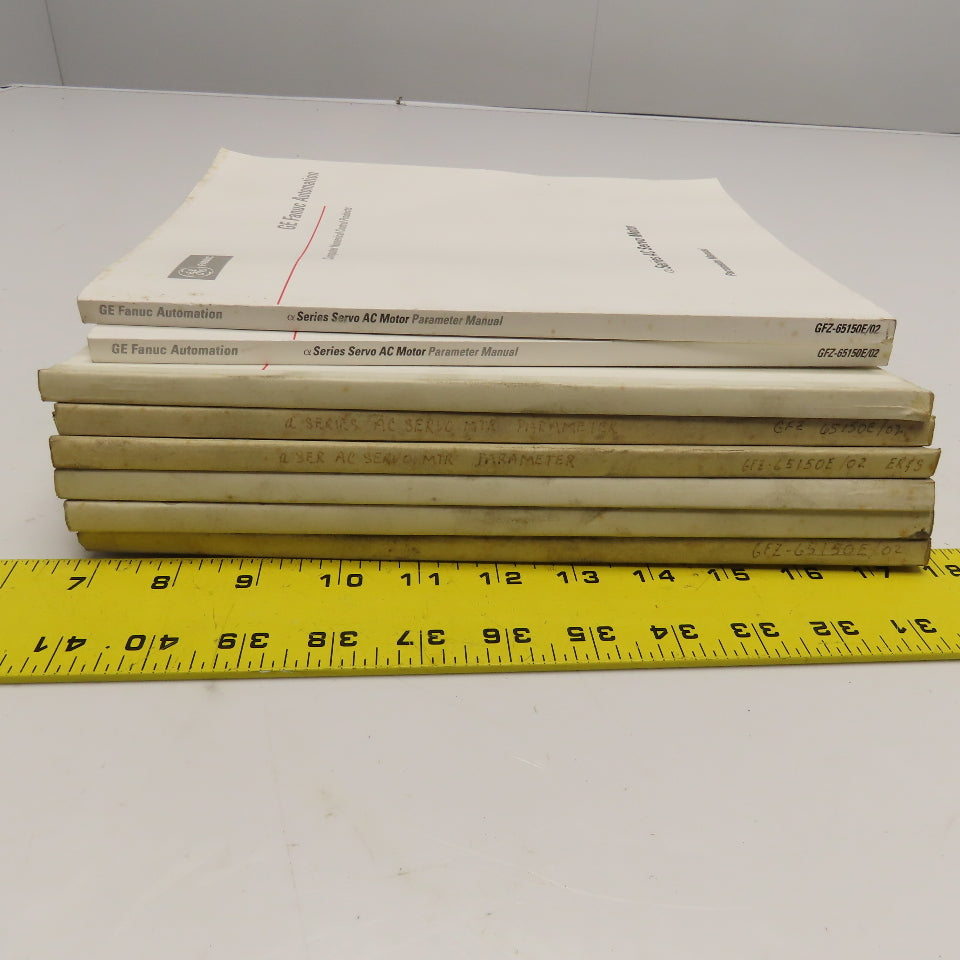GE Fanuc GFZ-65150E/02 AC Servo Motor a Series Parameter Manual Lot Of 8
