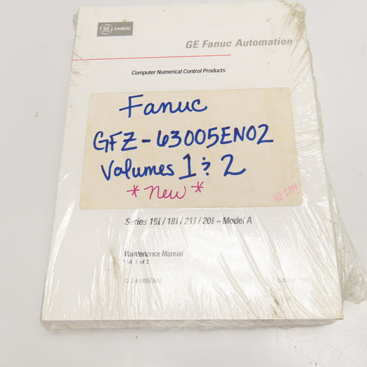 GE Fanuc 16i/18i/21i/20i Model A Maintenance Manuals Vol. 1+2 lot/2