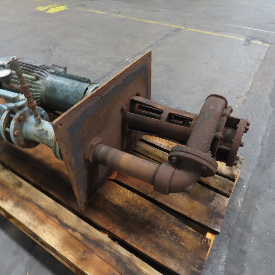 Gusher Style Vertical End Suction Pump 460V 3Ph Tested
