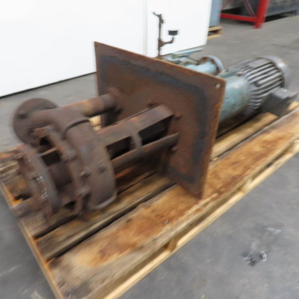 Gusher Style Vertical End Suction Pump 460V 3Ph Tested
