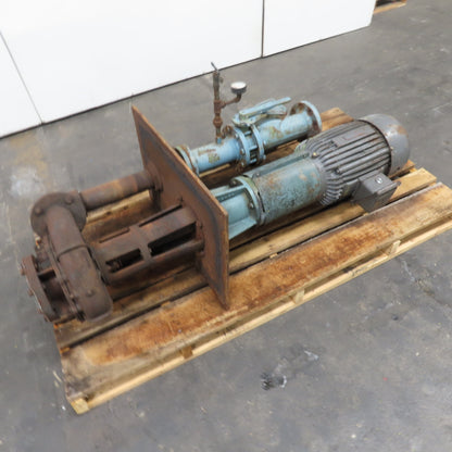 Gusher Style Vertical End Suction Pump 460V 3Ph Tested