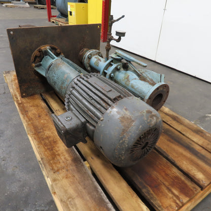 Gusher Style Vertical End Suction Pump 460V 3Ph Tested
