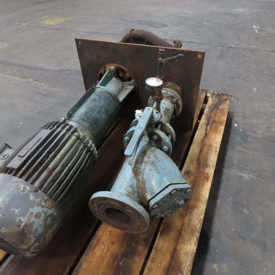 Gusher Style Vertical End Suction Pump 460V 3Ph Tested