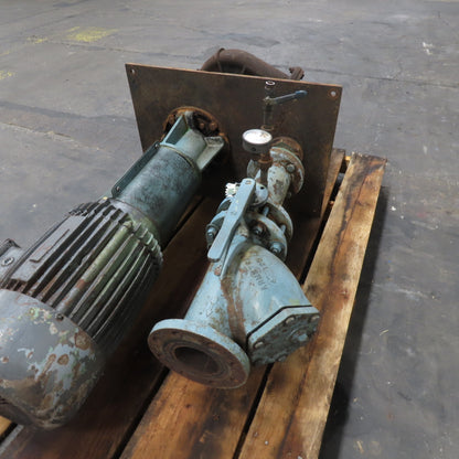 Gusher Style Vertical End Suction Pump 460V 3Ph Tested