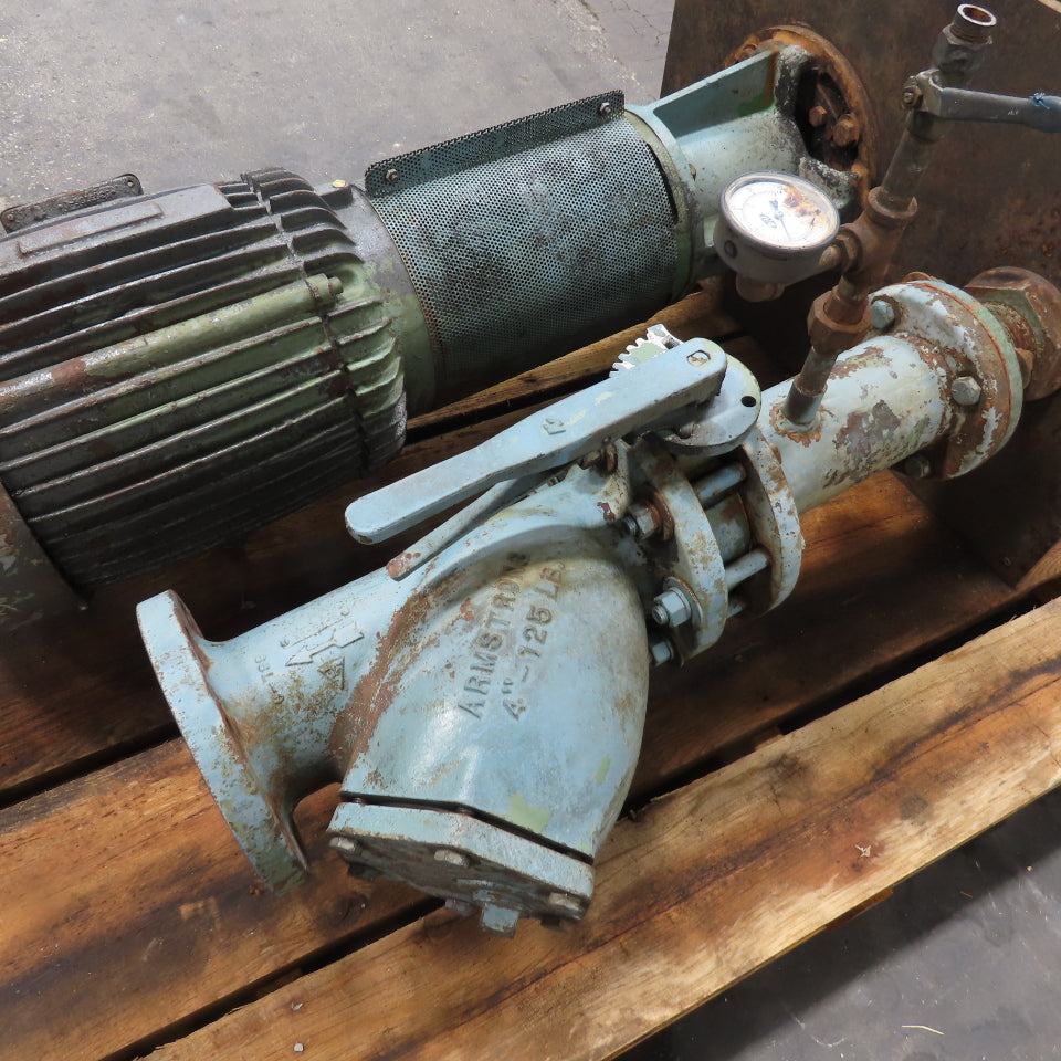 Gusher Style Vertical End Suction Pump 460V 3Ph Tested