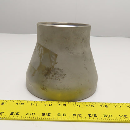 4" x 6" Stainless Steel Butt Weld Bell Reducer