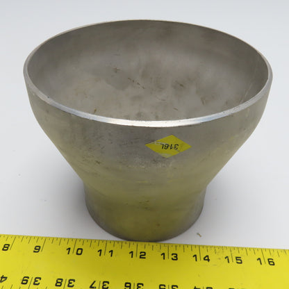 4" x 6" Stainless Steel Butt Weld Bell Reducer
