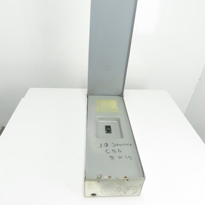 Square D Q2L Circuit Breaker Enclosure 240VAC 3-Pole 26-1/4" x 9-1/2"