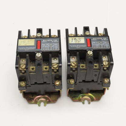 Allen Bradley 700-N200A1 AC Relay 300V Max 110/120V 50/60Hz Coil Lot Of 2