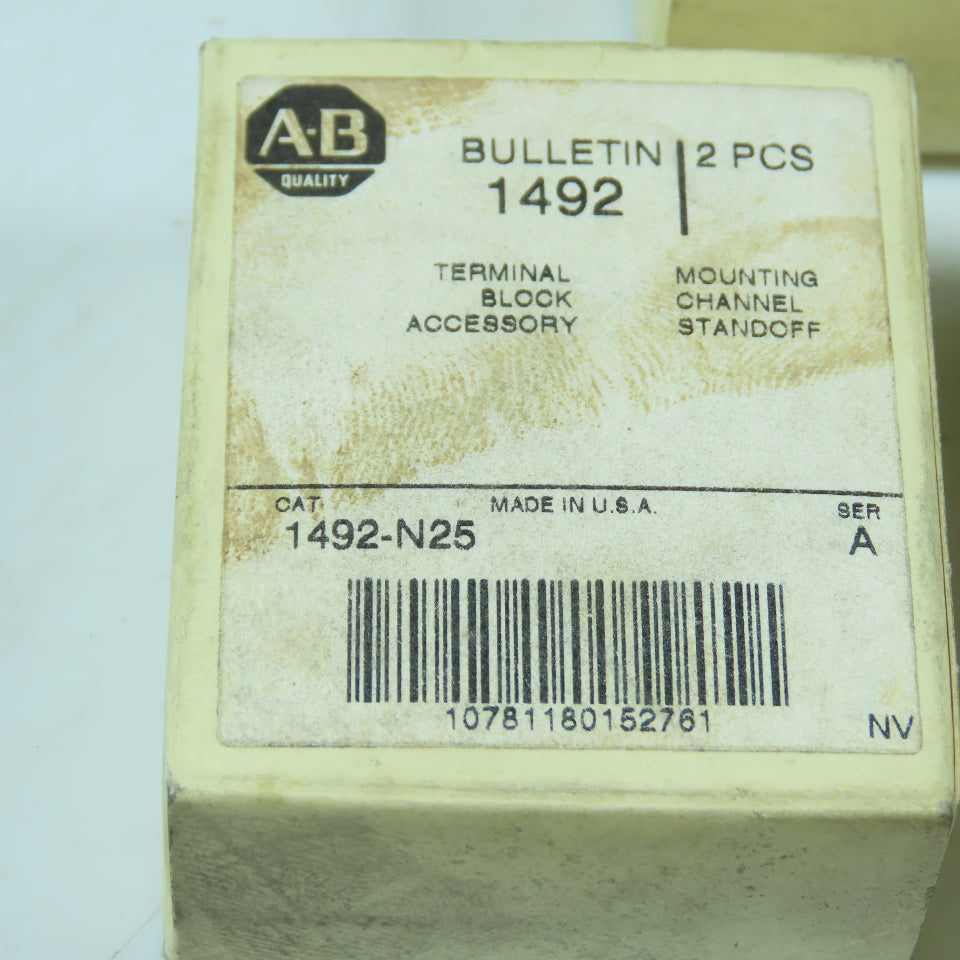 Allen-Bradley 1492-N25 Terminal Block Mounting Channel Standoff Ser A Lot of 3