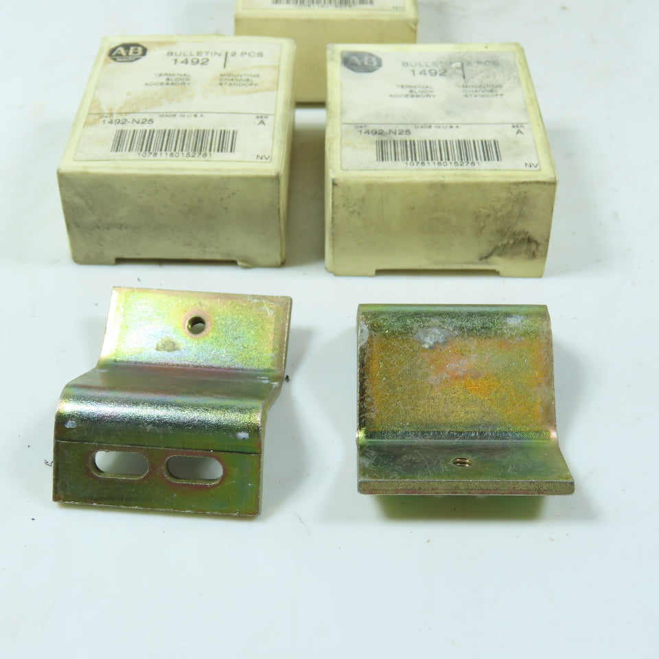 Allen-Bradley 1492-N25 Terminal Block Mounting Channel Standoff Ser A Lot of 3